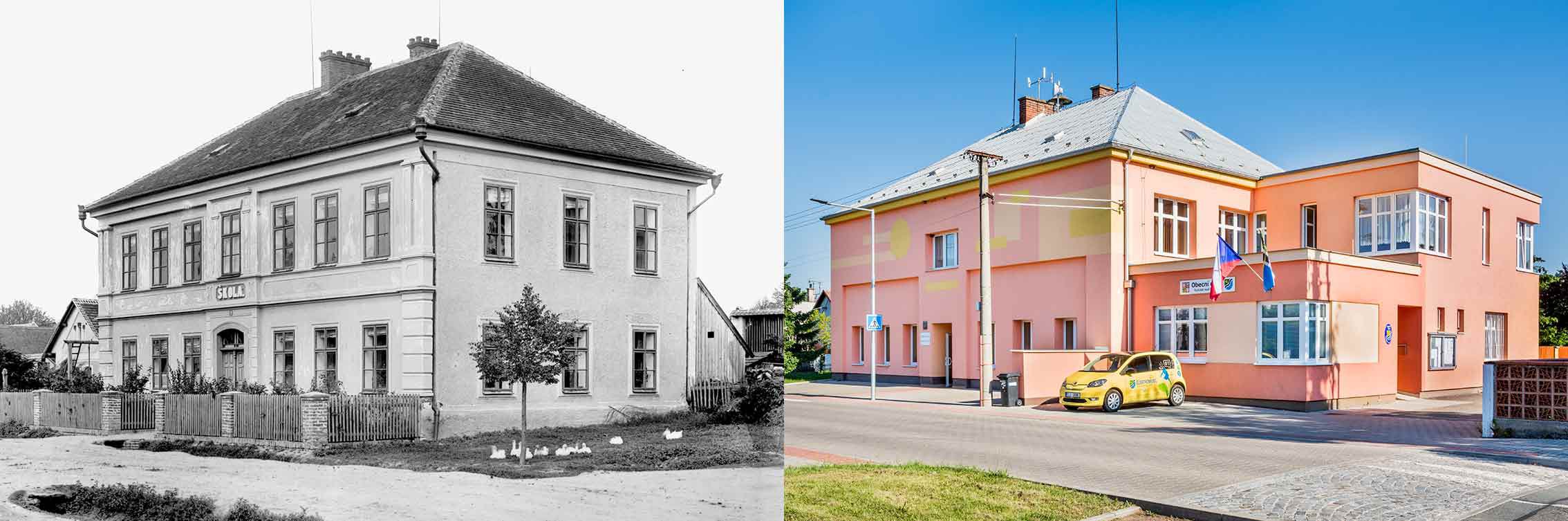 Vysoká nad Labem, obecná škola, postavena 1869